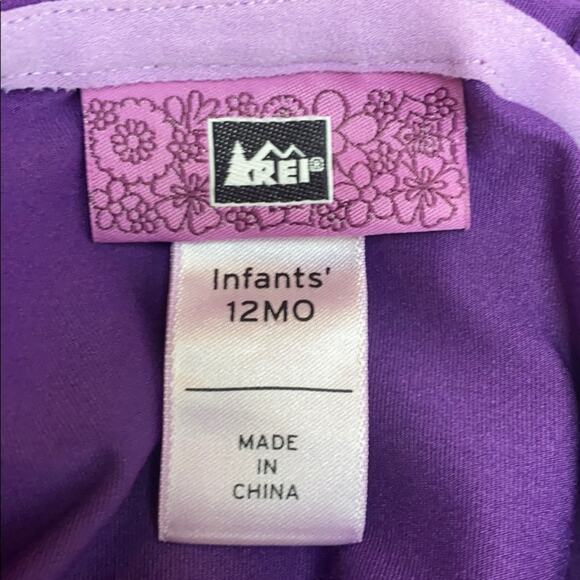 REI Infant Girls Purple Hooded Dress Size 12 Months - Picture 7 of 8